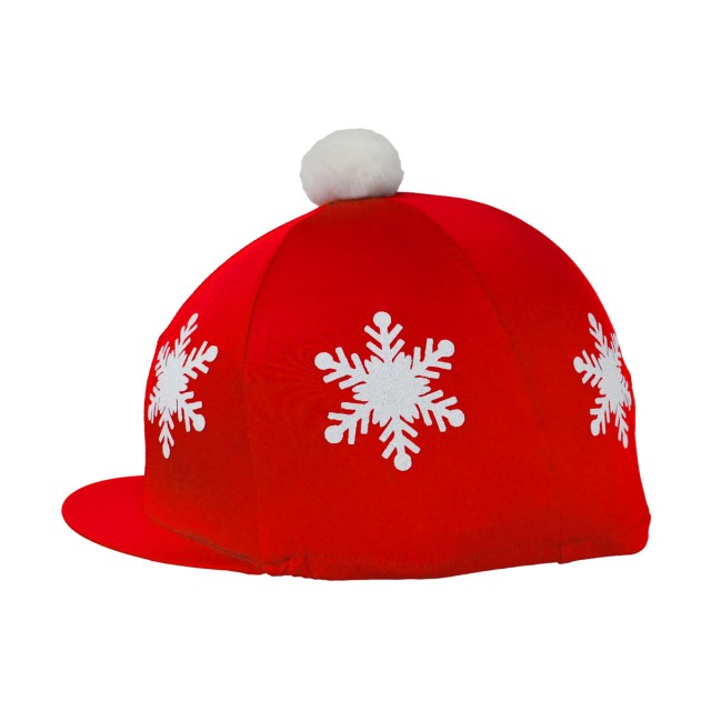 HyFASHION Snowflake with Pom Pom Hat Cover (Christmas Red)