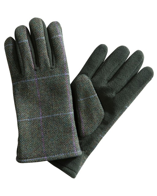 Hoggs of Fife Ladies Albany Lambswool/Fleece Gloves (Green)