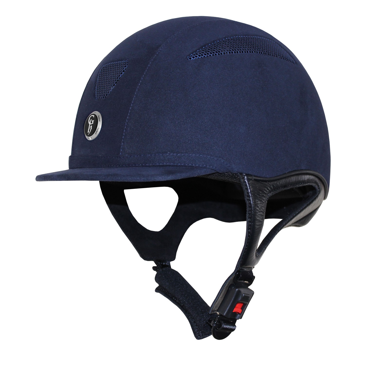 Gatehouse Challenger Suede Riding Hat Navy Cool Equestrian