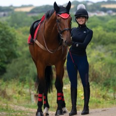 Woof Wear Fly Veil (Royal Red)