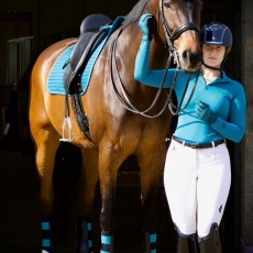 Woof Wear Dressage Saddle Cloth Colour Fusion (Ocean)