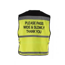 Equisafety Air Waistcoat - Please Pass Wide & Slow (Pink)