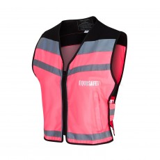 Equisafety Air Waistcoat - Please Pass Wide & Slow (Pink)