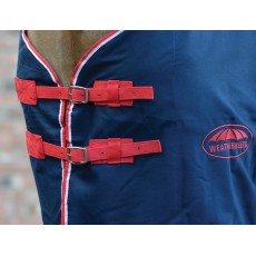 Weatherbeeta Cotton Sheet Standard Neck (Navy/Red/White)