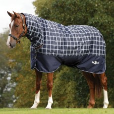 Saxon Defiant 600D Turnout - Combo - Medium (Navy Plaid)