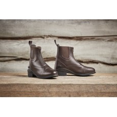 Dublin Ladies Evolution Zip Front Paddock Boots (Brown)