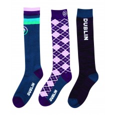 Dublin Adults 3 Pack Socks (Charisma Argyle)