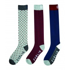 Dublin Adults 3 Pack Socks (Navy)