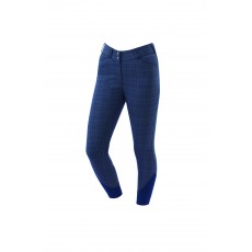 Dublin Ladies Prime Gel Full Seat Breeches (Navy Plaid)