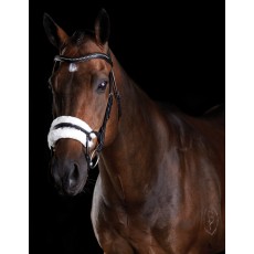 Collegiate Comfitec Sheepskin Bridle (Black)