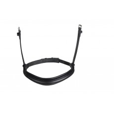 Collegiate Mono Crown Cavesson Noseband (Black)