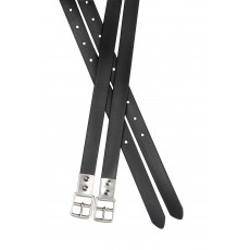 Collegiate Synthetic Stirrup Straps (Black)