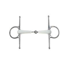 Korsteel Flexi Jointed Full Cheek Snaffle Bit (Ivory)