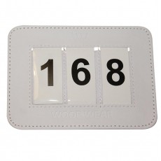 Woof Wear 3 Digit Dressage Saddle Pad Number Holder (White)