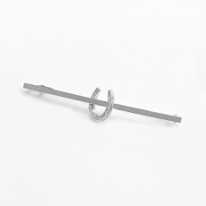 Equetech Horseshoe Stock Pin (Silver)
