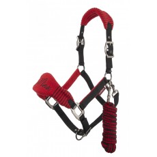 LeMieux Vogue Fleece Headcollar & Leadrope (Chilli/Black)