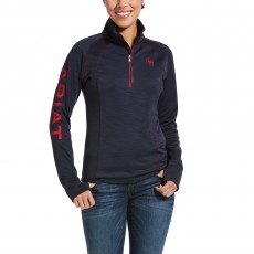 Ariat Women's Tek Team 1/2 Zip Swearshirt (Navy Heather)