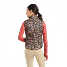 Ariat Youth Emma Reversible Vest (Navy Floral Horse)