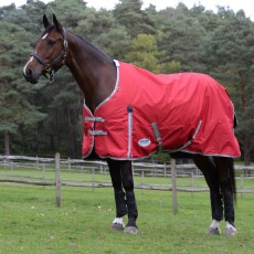 Weatherbeeta ComfiTec Classic Turnout Standard 100g Med/Lite (Red/Silver/Navy)