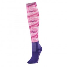 Weatherbeeta Stocking Socks (Pink Swirl Marble Print)