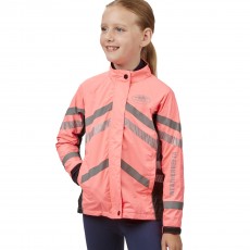 Weatherbeeta Childs Reflective Lightweight Waterproof Jacket (Pink)