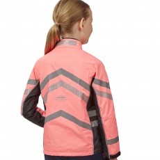 Weatherbeeta Childs Reflective Lightweight Waterproof Jacket (Pink)