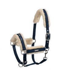 Eskadron Glossy Faux Fur Headcollar (Navy)