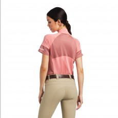 Ariat Women's Cambria Jersey 1/4 Zip (Peach Blossom/Rubia)