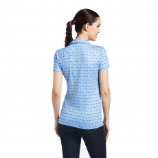 Ariat Women's Motif Short Sleeve Polo (Full Cheek Print)