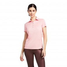 Ariat Women's Talent Short Sleeve Polo (Peach Blossom)