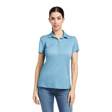 Ariat Women's Talent Short Sleeve Polo (Saxony Blue)