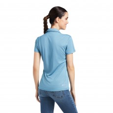 Ariat Women's Talent Short Sleeve Polo (Saxony Blue)