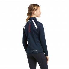 Ariat Youth's Sunstopper 2.0 1/4 Zip Baselayer (Team Navy)