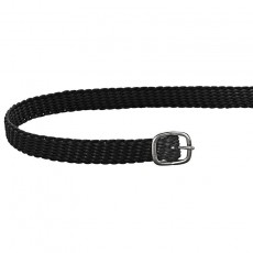Sprenger Braided Spur Straps with Silver Buckle (Black)