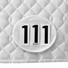 Eskadron Dressage Number Holder - Velcro (White)