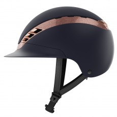 Abus x Pikeur AirLuxe Supreme Riding Hat (Midnight Blue/Rose Gold) - Pre Order