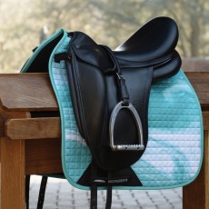 Weatherbeeta Prime Marble Dressage Saddle Pad (Turquoise Swirl Marble Print)