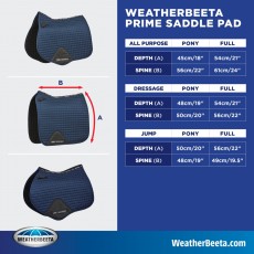 Weatherbeeta Prime Dressage Saddle Pad (Mulberry)