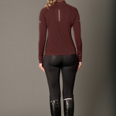 Weatherbeeta Ladies Victoria Premium Thermal Baselayer Top (Mulberry)