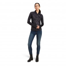 Ariat Womens Lowell 2.0 1/4 Zip (Black Bit Print)