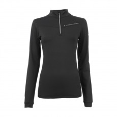 Cavallo Ladies Elfa Stand-Up Collar Baselayer (Black)