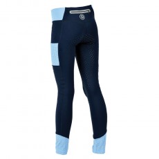 Dublin Childs Power Performance Mid Rise Colour Block Tights (Ink Navy/Bluebell)
