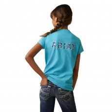 Ariat Youth Varsity Camo T-Shirt (Mosaic Blue)