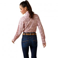 Ariat Womens Kirby Stretch Shirt (Coral Blush Paisley)