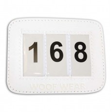 Woof Wear 3 Digit Bridle Number Holder (White)