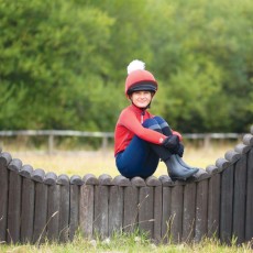 Woof Wear Young Rider Short Sleeve Shirt (Royal Red)