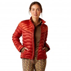 *Clearance* Ariat Womens Ideal Down Jacket (Red Ochre/Burnt Brick)