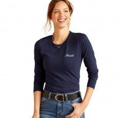 Ariat Womens Subtle Long Sleeve T-Shirt (Navy)