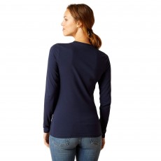 Ariat Womens Subtle Long Sleeve T-Shirt (Navy)
