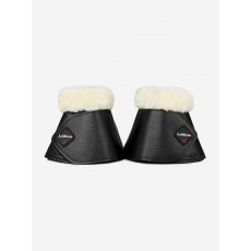 LeMieux Fleece WrapRound Over Reach Boots (Black/Natural)